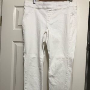 White rockstar jeggings
